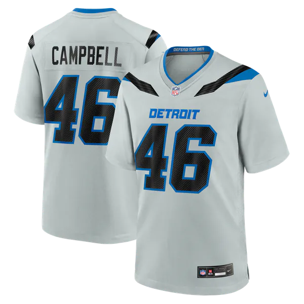 Jack Campbell Detroit Lions Jerseys Teams 2026 Rivalries Collection Game Jersey - Silver