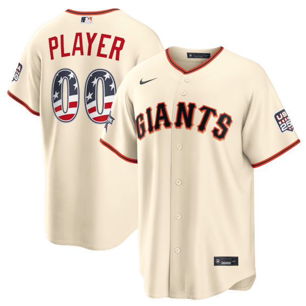 Custom 2026 All-Star Game San Francisco Giants Cream Stadium Jersey