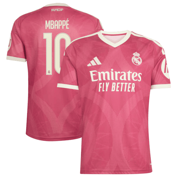 Kylian Mbappé Real Madrid Jerseys Teams 2026/27 Third Replica Jersey - Pink