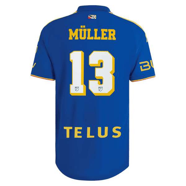 Thomas Müller Vancouver Whitecaps FC adidas 2026 Archive On-Field Authentic Jersey - Royal