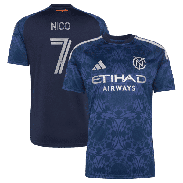 Nicolás Fernández Mercau New York City FC Jerseys Teams 2026 The All Nations Kit Replica Jersey - Blue