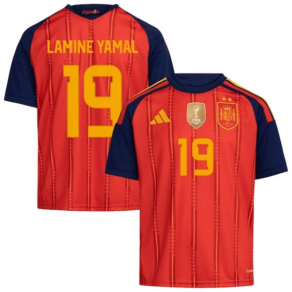Lamine Yamal Spain National Team Jerseys Teams Youth 2026 FIFA World Cup Champions Replica Jersey - Red
