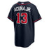 Custom Ronald Acuña Jr. Atlanta Braves Alternate Replica Jersey Navy