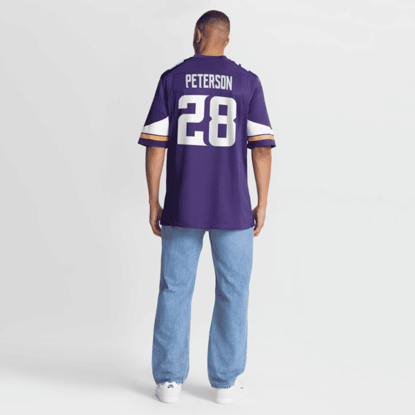 Custom Adrian Peterson Minnesota Vikings Game Jersey Purple