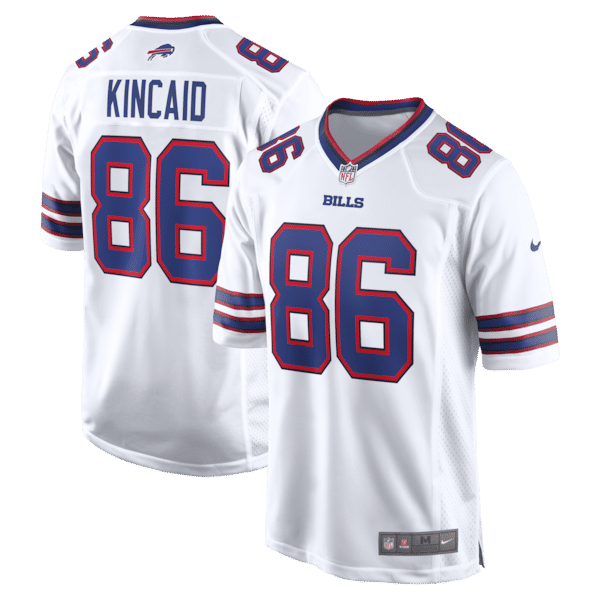 Custom Dalton Kincaid Buffalo Bills Game Jersey White