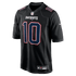 Custom Drake Maye New England Patriots Game Jersey Carbon Black