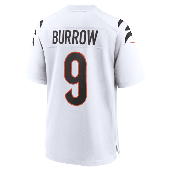 Custom Joe Burrow Cincinnati Bengals Game Jersey White