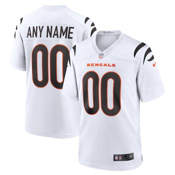 Custom Cincinnati Bengals Custom Game Jersey White