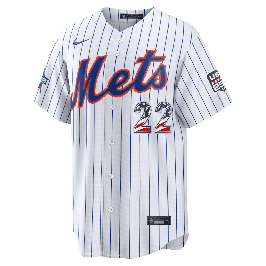 Custom Juan Soto New York Mets 2026 All-Star Game Stars & Stripes Stadium Jersey White