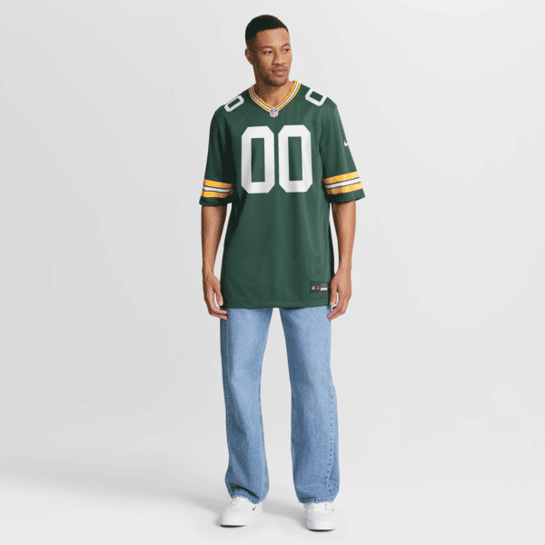 Custom Green Bay Packers Custom Game Jersey Green