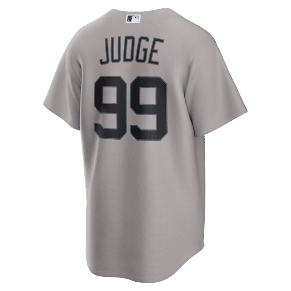 Custom Aaron Judge New York Yankees Road Replica Jersey Gray