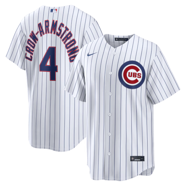 Custom Pete Crow-Armstrong Chicago Cubs Home Replica Jersey White