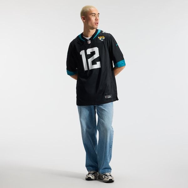 Custom Travis Hunter Jacksonville Jaguars Alternate Game Jersey Black