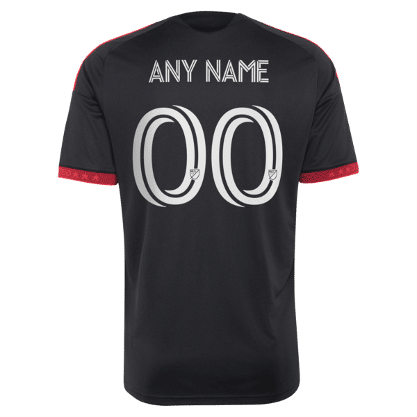 Customized D.C. United 2026 Black-and-Red Kit Replica Custom Jersey Black