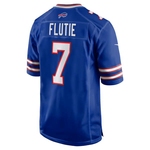 Custom Doug Flutie Buffalo Bills Game Retired Player Jersey Royal