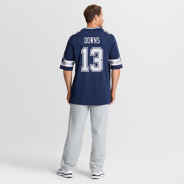 Custom Caleb Downs Dallas Cowboys 2026 NFL Draft First Round Pick No. 11 Game Jersey Navy