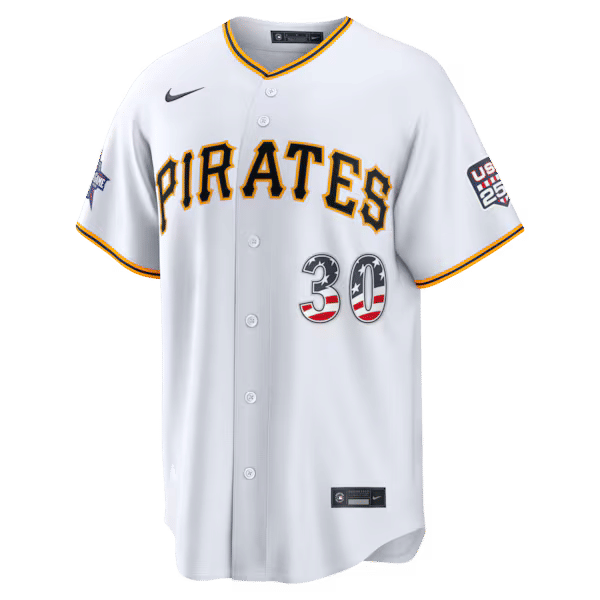 Custom Paul Skenes Pittsburgh Pirates 2026 All-Star Game Stars & Stripes Stadium Jersey White