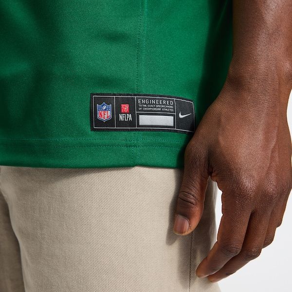 Custom Garrett Wilson New York Jets Vapor F.U.S.E. Stitched Limited Jersey Green