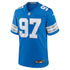 Custom Aidan Hutchinson Detroit Lions Game Jersey Blue