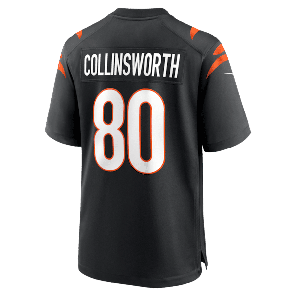 Custom Cris Collinsworth Cincinnati Bengals Team Retired Player Game Jersey Black