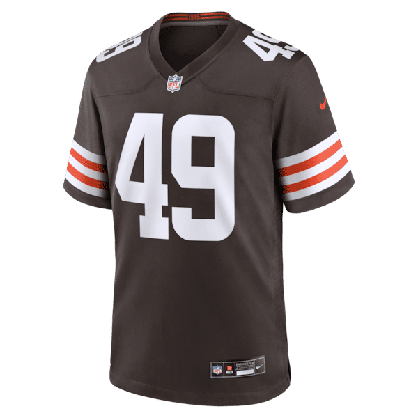 Custom Carson Schwesinger Cleveland Browns Game Jersey Brown