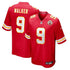 Custom Kenneth Walker III Kansas City Chiefs Game Jersey Red