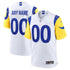 Custom Los Angeles Rams Custom Game Jersey White