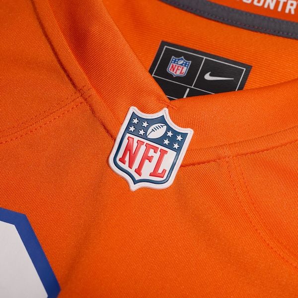 Custom Champ Bailey Denver Broncos Alternate Game Jersey Orange