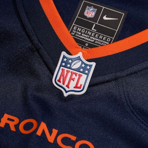 Custom Patrick Surtain II Denver Broncos Alternate Game Jersey Navy
