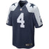 Custom Dak Prescott Dallas Cowboys Alternate Game Jersey Navy