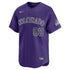 Custom Colorado Rockies Alternate Limited Custom Jersey Purple