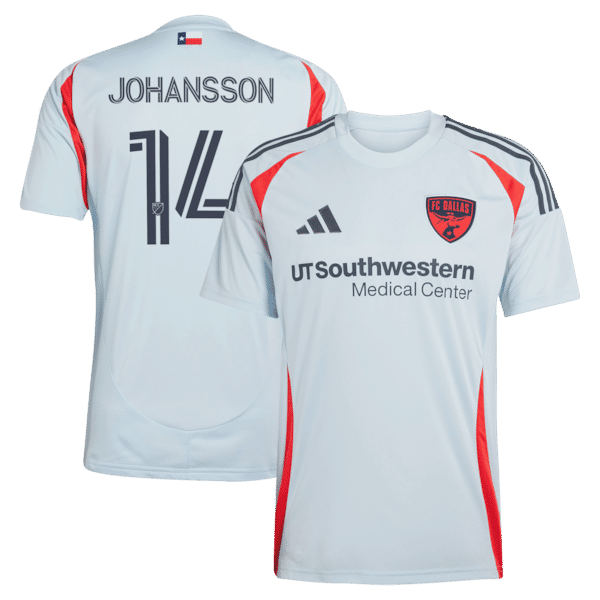 Customized Herman Johansson FC Dallas 2025 The Inferno Kit Replica Jersey Light Blue