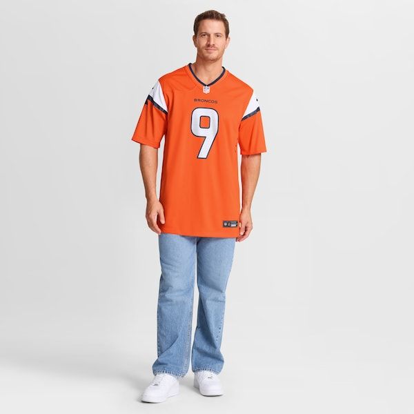 Custom Talanoa Hufanga Denver Broncos Game Jersey Orange