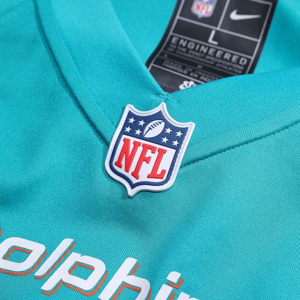 Custom Miami Dolphins Custom Game Jersey Aqua
