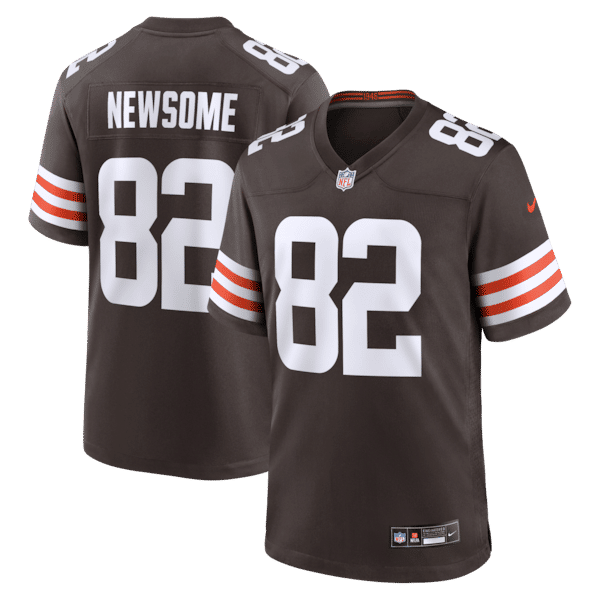 Custom Ozzie Newsome Cleveland Browns Game Retired Player Jersey Brown