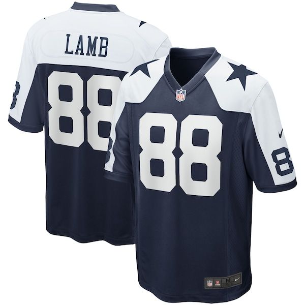 Custom CeeDee Lamb Dallas Cowboys Alternate Game Team Jersey Navy