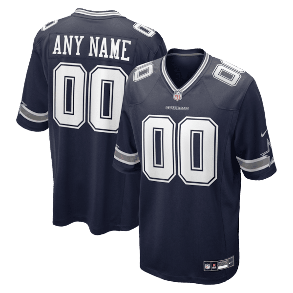Custom Dallas Cowboys Custom Game Jersey Navy