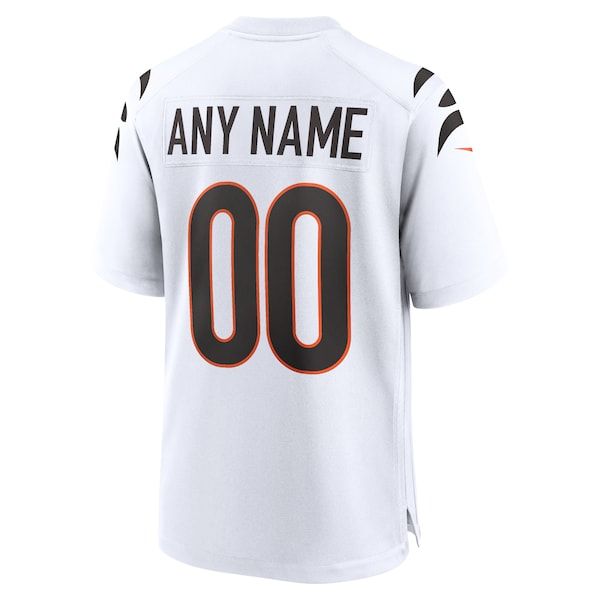 Custom Cincinnati Bengals Custom Game Jersey White