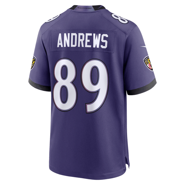 Custom Mark Andrews Baltimore Ravens Game Jersey Purple