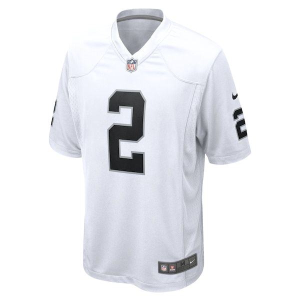 Custom Ashton Jeanty Las Vegas Raiders Game Jersey White