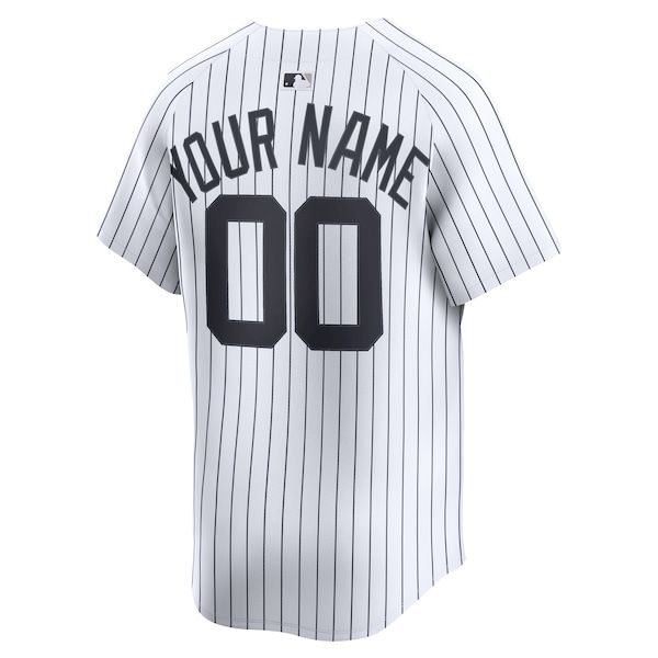 Custom New York Yankees Home Limited Custom Jersey White
