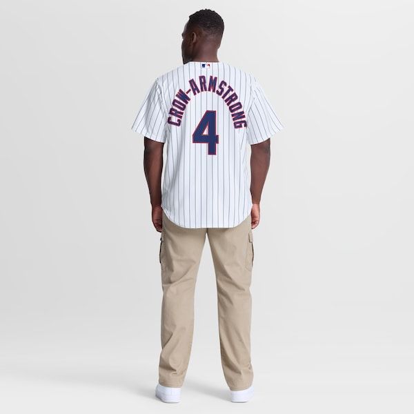 Custom Pete Crow-Armstrong Chicago Cubs Home Replica Jersey White