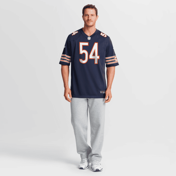 Custom Brian Urlacher Chicago Bears Game Retired Player Jersey Navy