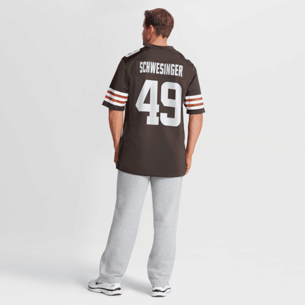 Custom Carson Schwesinger Cleveland Browns Game Jersey Brown