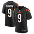 Custom Joe Burrow Cincinnati Bengals Game Jersey Black
