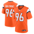 Custom Eyioma Uwazurike Denver Broncos Team Game Jersey Orange