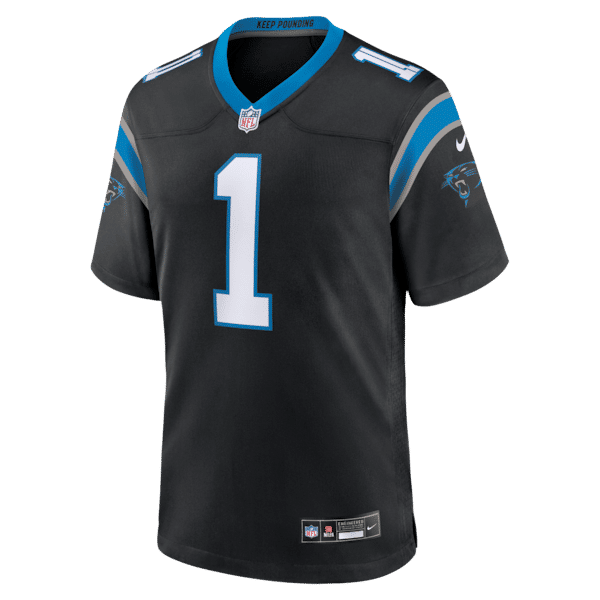 Custom Cam Newton Carolina Panthers Game Retired Player Jersey Black