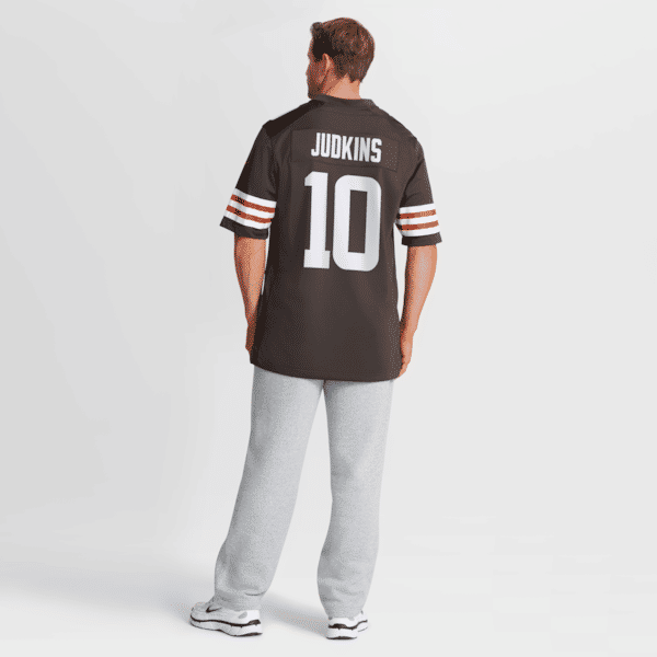Custom Quinshon Judkins Cleveland Browns 2025 NFL Draft Game Jersey Brown