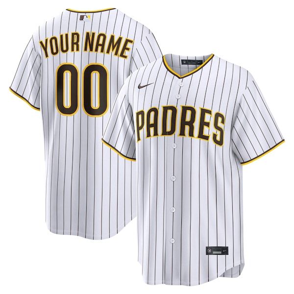 Custom San Diego Padres Home Replica Custom Jersey White