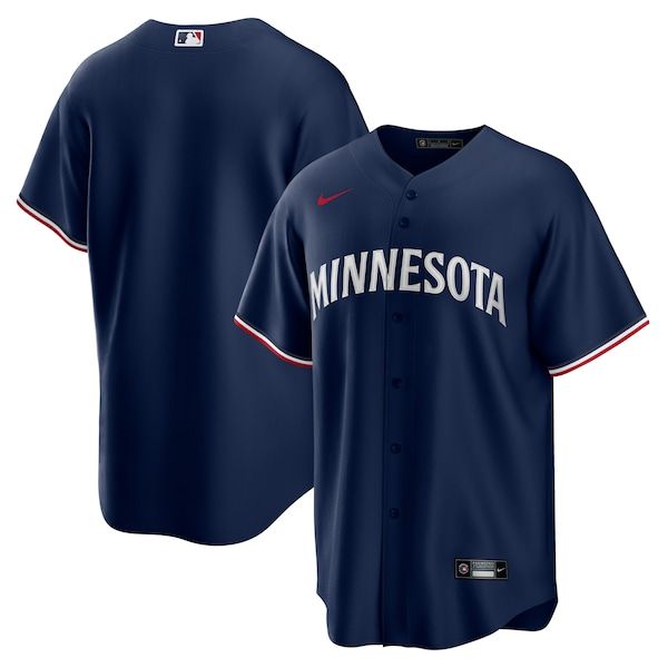 Custom Minnesota Twins Alternate Replica Jersey Navy